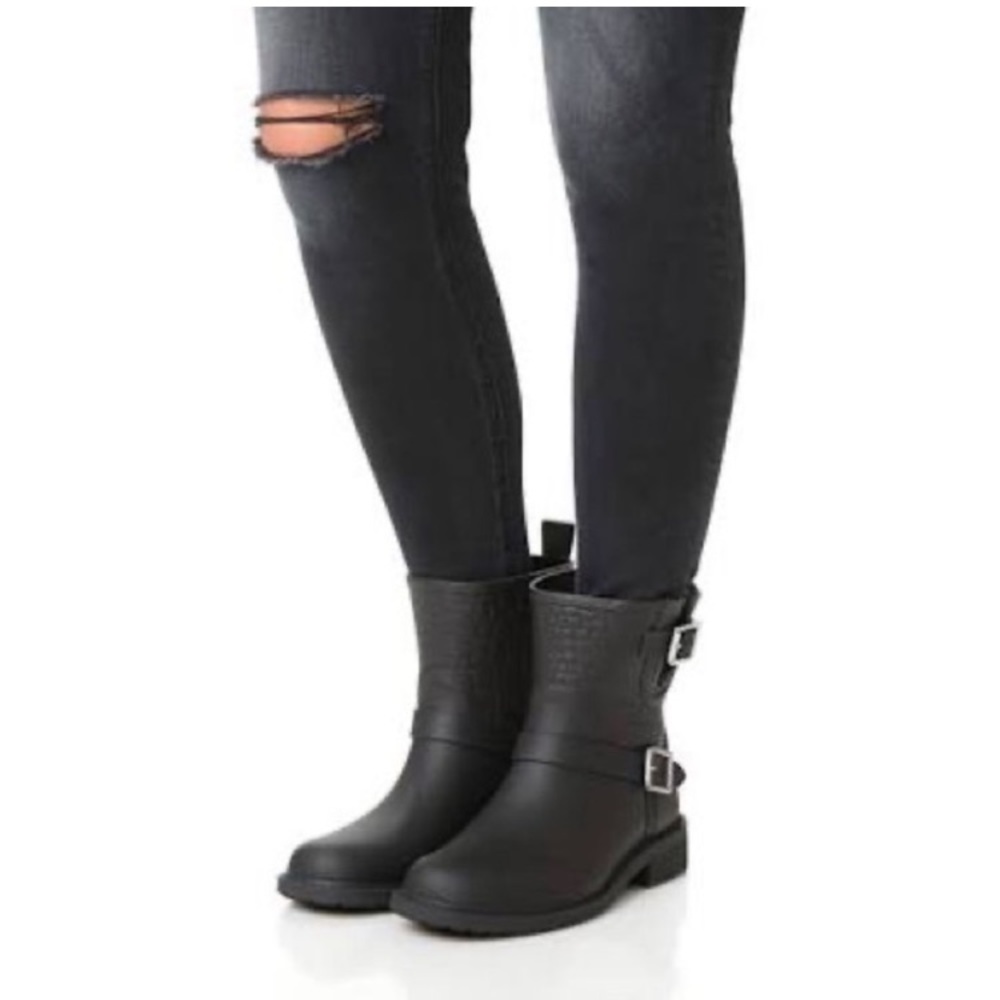 SAM EDELMAN Black Rain boots